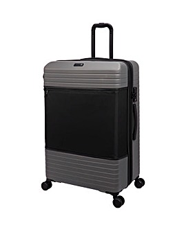 IT Luggage Attuned Charcoal Large Suitcase with Front Panel Pocket