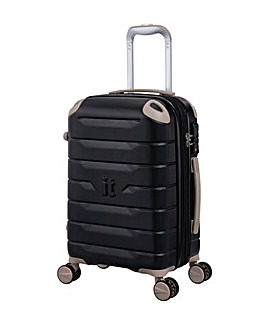 IT Luggage Skyscraper Black Cabin Suitcase with TSA Lock