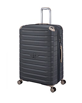 IT Luggage Skyscraper Cool Dark Gray Large Suitcase with TSA Lock