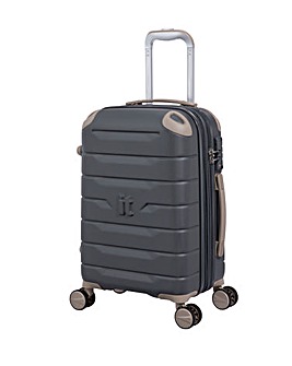 IT Luggage Skyscraper Cool Dark Gray Cabin Suitcase with TSA Lock