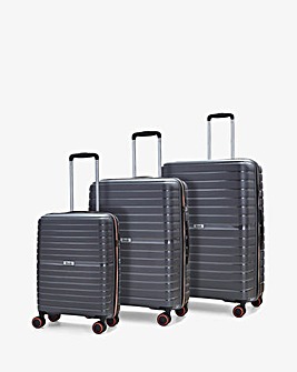 Rock Hydra-Lite Suitcase Range - Charcoal