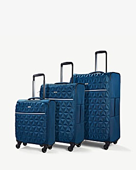 Rock Jewel Suitcase Range - Blue