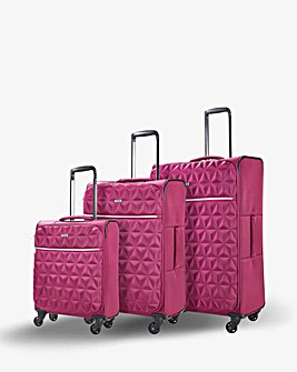 Rock Jewel Suitcase Range - Pink