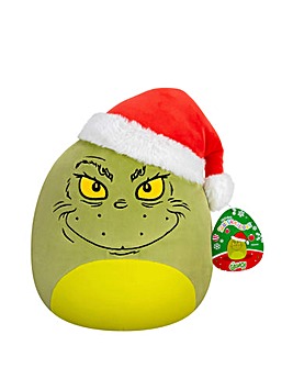 Squishmallows 8in Grinch in Santa Hat