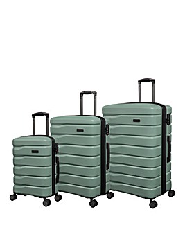 IT Luggage Gravitate 3pc Suitcase Set - Green