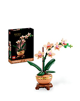 LEGO Botanicals Mini Orchid Plant Gift, Home Decor Building Kit for Adults 10343