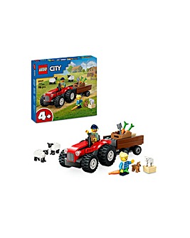 LEGO City Red Farm Tractor with Trailer & Sheep Toys 60461