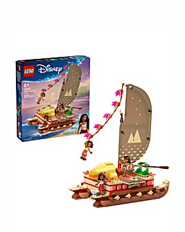 LEGO Disney Moana's Adventure Canoe Building Model Kit and Fantasy Gift 43270