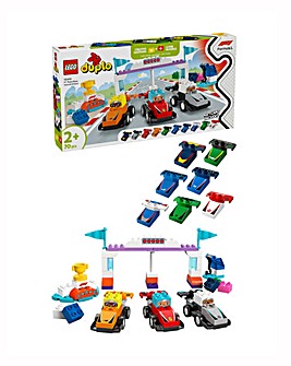 LEGO DUPLO F1 Team Race Cars & Drivers Role Play Toy 10445