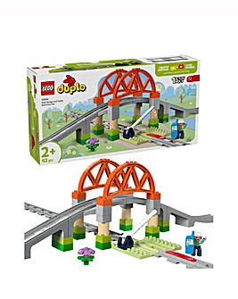 LEGO DUPLO Town Train Bridge and Tracks Expansion Set Creative Toy 10426