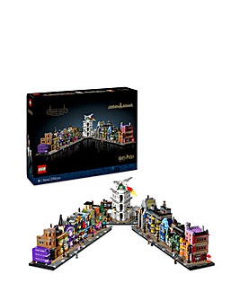 LEGO Harry Potter Diagon Alley Wizarding Shops, Wizard Set for Adults 76444