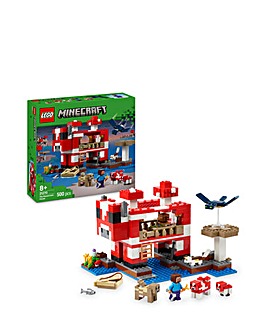 LEGO Minecraft The Mooshroom House Island Gamer Kit Toy for Kids Set 21270