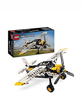 LEGO Technic Bush Plane Aircraft Toy, Airplane Model, Engineering Vehicle 42198