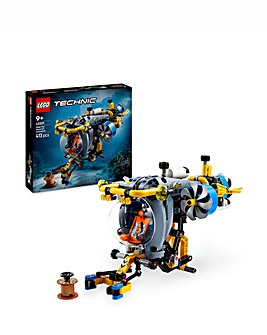 LEGO Technic Deep-Sea Research Submarine Toy Set for Kids 42201