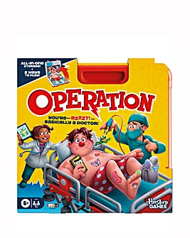 Operation Electronic Board Game with All-in-One Carrying Case