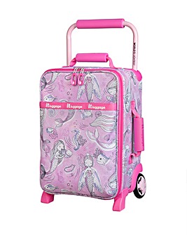 IT Luggage Curiosity Kids Underseat Suitcase - Pink Mermaid