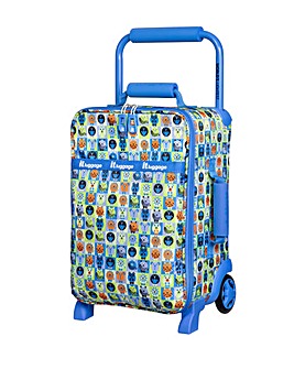 IT Luggage Curiosity Kids Underseat Suitcase - Blue Minimals