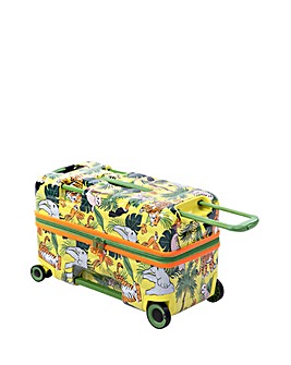 IT Luggage Trunkryder Jungle Animals Ride-On Kids Suitcase