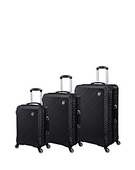 IT Luggage Recline Black Suitcase Range