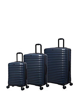 IT Luggage Speedbump Navy Blue Suitcase Range