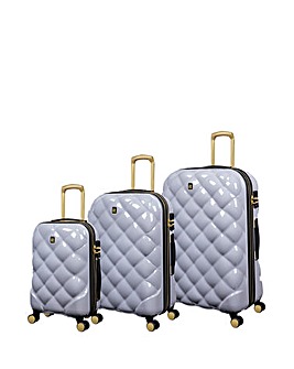 IT Luggage St Tropez Trois Silver Suitcase Range