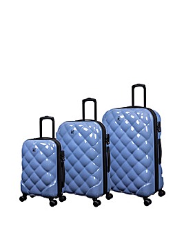 IT Luggage St Tropez Trois Elemental Blue Suitcase Range