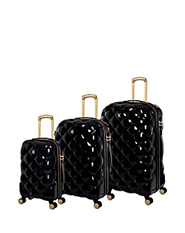 IT Luggage St Tropez Trois Black Suitcase Range