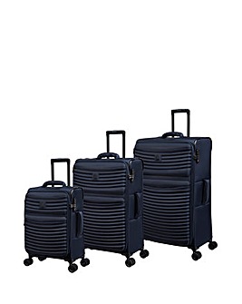 IT Luggage Precursor Dress Blues Suitcase Range with TSA Lock