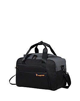 IT Luggage Duo-Tone Pewter/Black Holdall Bag