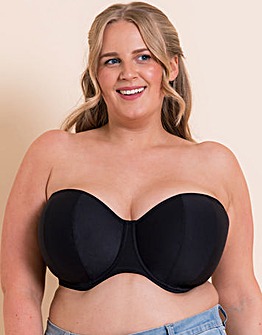 Curvy Kate Luxe Strapless Bra Jet Black