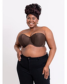 Curvy Kate Luxe Strapless Bra Cocoa