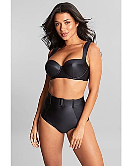 Panache Obsidian High Waist Belted Bikini Bottom