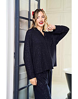 JimJamTheLabel Ribbed Sparkle Revere Pyjama Set