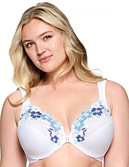 Glamorise Plus Size Front-Fastening Cotton WonderWire 1241