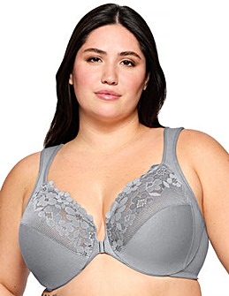 Glamorise Plus Size Front-Close Cotton WonderWire 1241