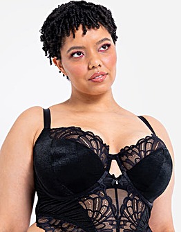 Curvy Kate Boost Bombshell Longline Padded Wired Balcony Bra Black