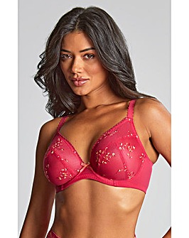 Panache Meadow Plunge Wired Bra Raspberry