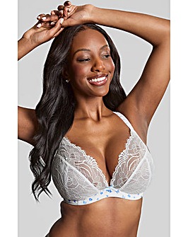 Panache Cherie Demi Wired Bra White Vintage Floral