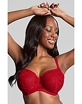Panache Tango Lace Balcony Wired Bra Scarlet Red
