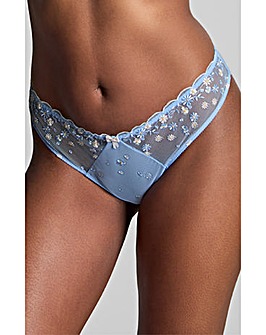 Panache Blossom Brazilian Knicker Blue Daisy Chain