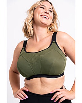 Curvy Kate Everymove Wired Sports Bra Jungle Green/Black