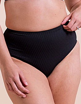 Curvy Kate Jet Set High Waist Bikini Brief Black