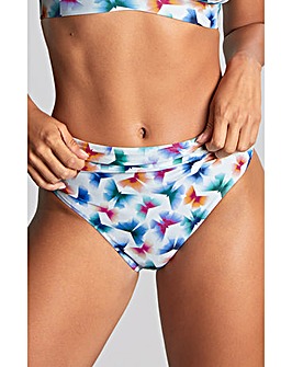 Panache Midi Bikini Bottom Flutter Print