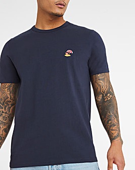 Navy Deck Chair Embroidered T-shirt R