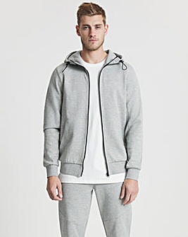 Full Zip Hooded Tech Sweatshirt Long