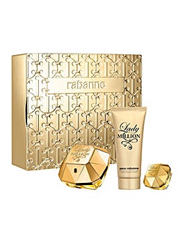 Paco Rabanne Lady Million 80ml & 100ml Body Lotion & 5ml Mini