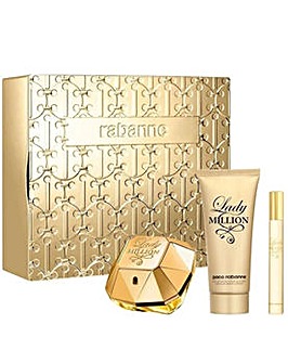 Paco Rabanne Lady Million 80ml & 100ml Body Lotion & 5ml Mini