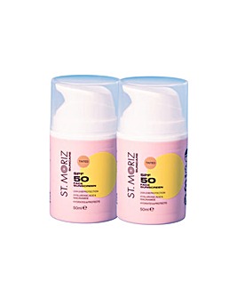 St Moriz SPF 50 Tinted Face Sunscreen Duo