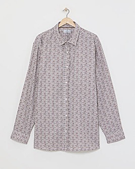 William Hunt Small Floral Print Jacquard Shirt