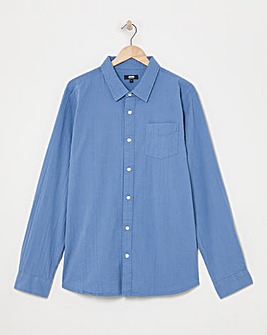 Long Sleeve Textured Shirt